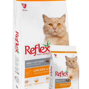 Reflex Adult Cat Food Chicken and Rice bag – premium adult cat diet Pakistan