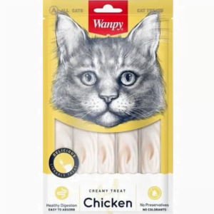 Wanpy Chicken Creamy Treats for Cats – Real Chicken Lickable Snack | Reem Pet Store