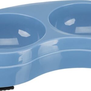 Trixie Plastic Double Bowl- Reem Pet Store