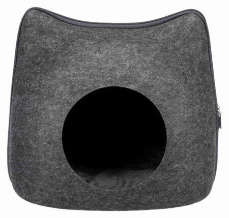 Trixie Cat Cave Felt Anthracite