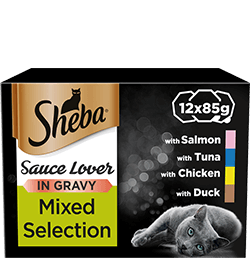 Sheba Sauce Lover in Gravy Mixed Collection Poultry