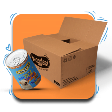 Puppy Wet tin food - Waggles- Reem Pet Store