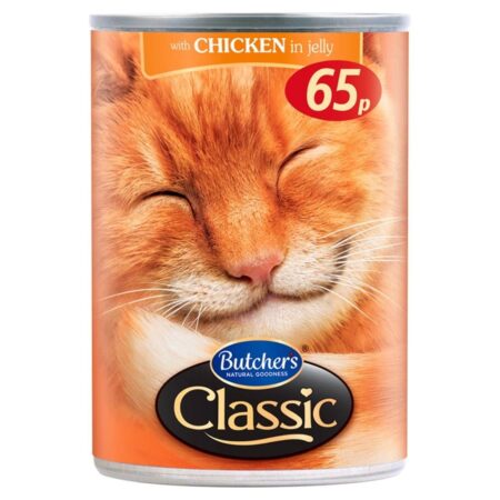 Classic Cat Jelly with Chicken 85g – wet cat food with tender chicken in savory jelly