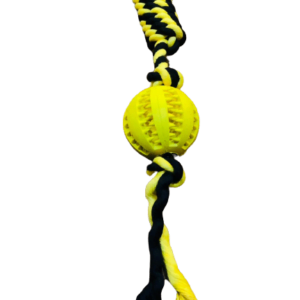 Treat Ball with rope dog - Reem Pet Store