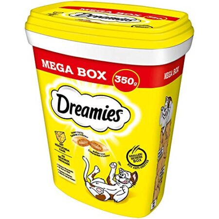 Dreamies mega tub, cheese, salmon and chicken