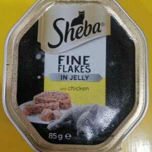 Sheba Fine Flakes Jelly with chicken- Reem Pet Store
