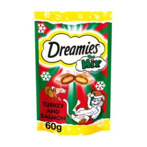 Dreamies Turkey and Salmon Cat Treats.