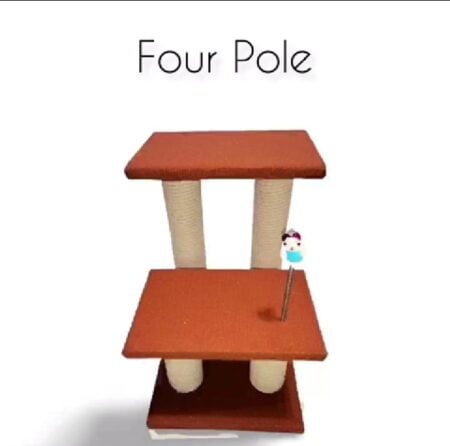 Cat Scratching Post four poles. Reem Pet Store