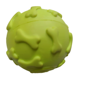 Dog Rubber Toy Bone Printed