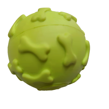 Dog Rubber Toy Bone Printed