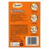 Dreamies Creamy Chicken Cat Treats 4 × 10g back of pack with feeding instructions and nutritional information.