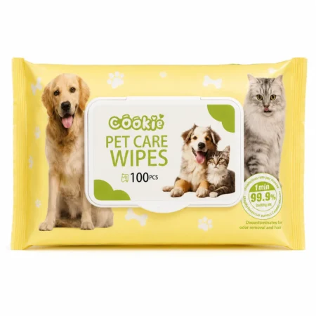 Cookie Pet Care Wipes 100 pcs pack for cats and dogs