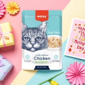Wanpy Fillet in Jelly Chicken and COD 85g – premium wet cat food for cats