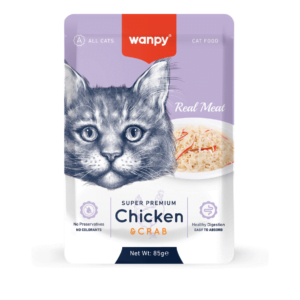 Wanpy Treat Chicken and Crab 35g – creamy cat treat with real chicken and crab