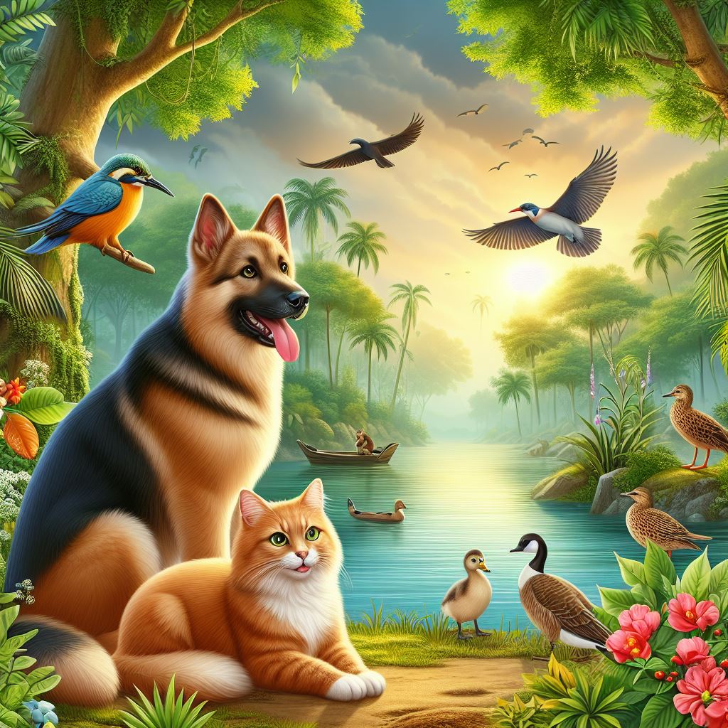 Cat and dog