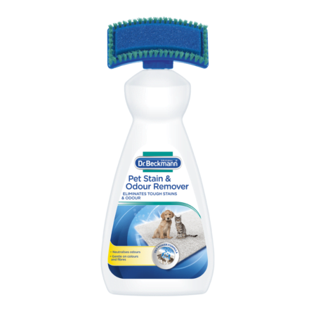 Dr Beckmann Pet Stain and Odour Remover 650 ml Spray Bottle with Brush – Available Only at Reem Pet Store Pakistan