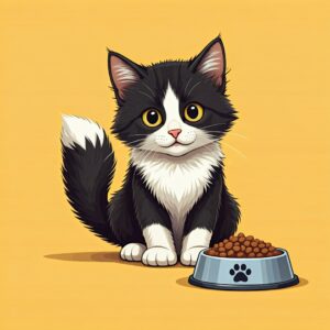Kitten eating dry food - Image By Reem Pet Store