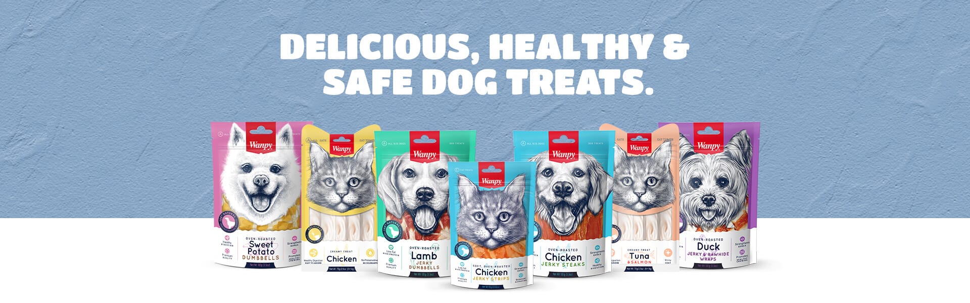 Wanpy Cat and Dog Treats offer premium-quality, high-protein snacks made from real meat. Naturally nutritious, safe for daily use, and perfect for training, bonding, and rewarding pets.