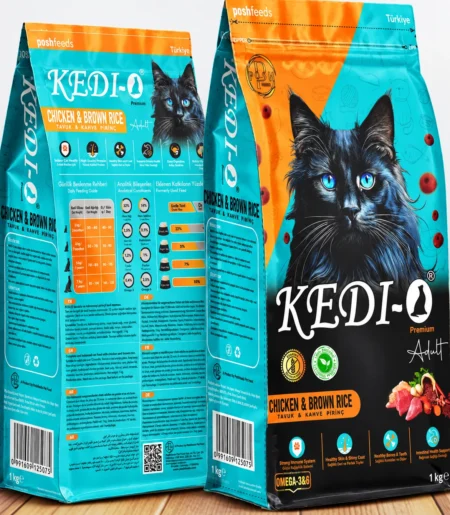 Kedio Cat Food Chicken and Brown Rice 1kg for adult cats