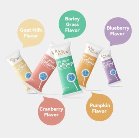Ranova Lollipops in 5 Flavours.