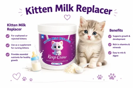 Keep Grow Kitten Milk Replacer Powder for orphaned kittens in Pakistan