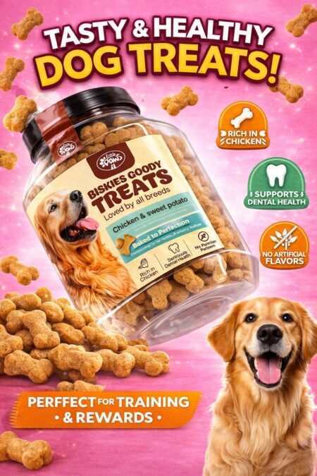 Jar of Briskies Dog Biscuits.