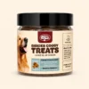 A jar of Biskies Goody Biscuits for Dogs and Puppies Net Weight 450 g
