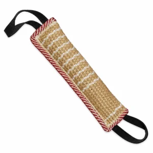 Heavy-Duty Jute Dog Bite Tug Toy with two handles