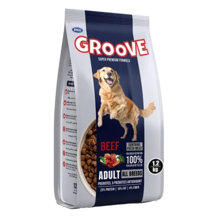 Groove Adult Beef Dog Food 1.2kg pack