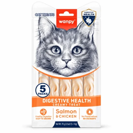 Wanpy Digestive Health Creamy Cat Treat salmon and chicken 70g
