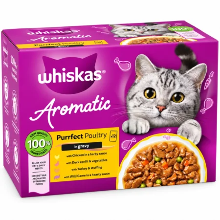 Whiskas Aromatic Selection Purrfect Poultry in Gravy 12 × 85g